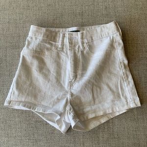 white jean shorts